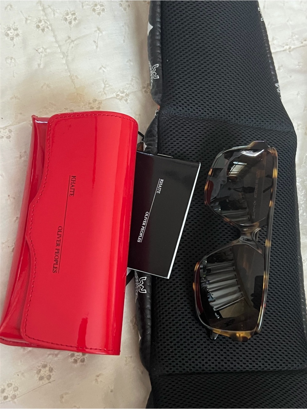 Oliver Peoples and Khaite Sunglasses with original box and dustbag